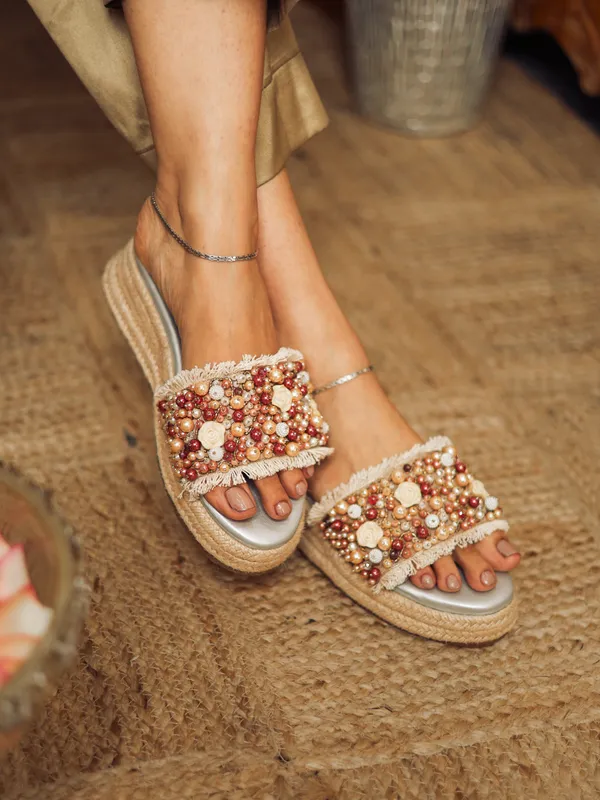 Multicolor_Synthetic_Leather_Wedges_For_Women