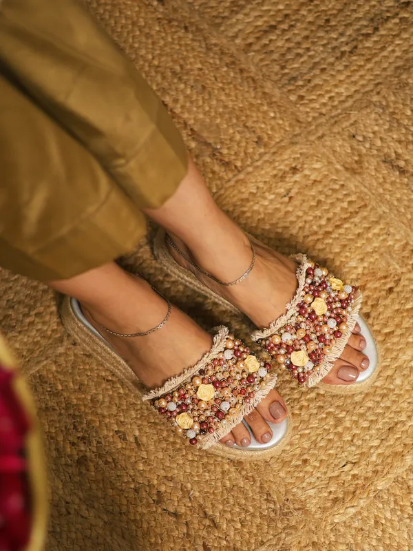 Multicolor_Synthetic_Leather_Wedges_For_Women