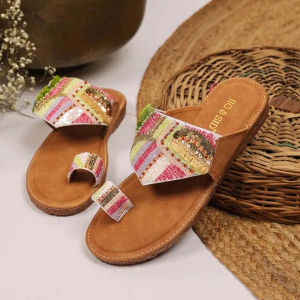 Brown_Synthetic_Leather_Flats_For_Women