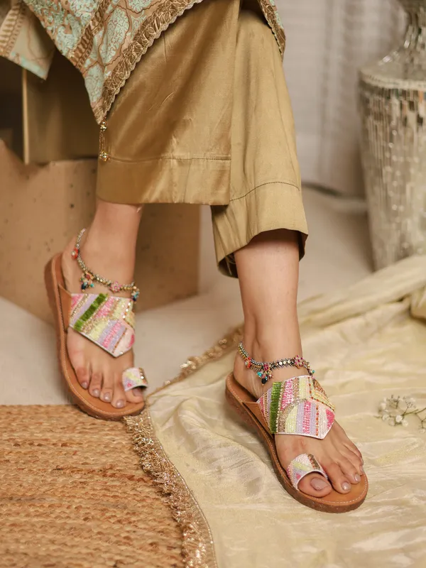 Brown_Synthetic_Leather_Flats_For_Women