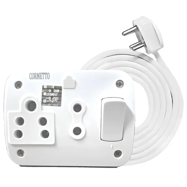 White_Electric_Extension_Board_with_Switch