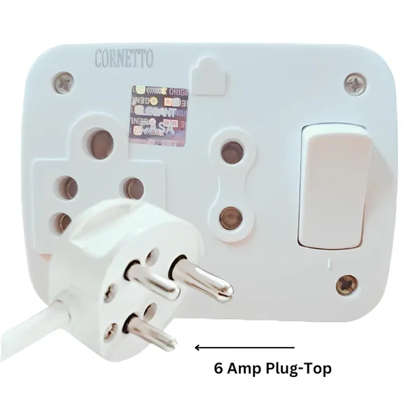 White_Electric_Extension_Board_with_Switch