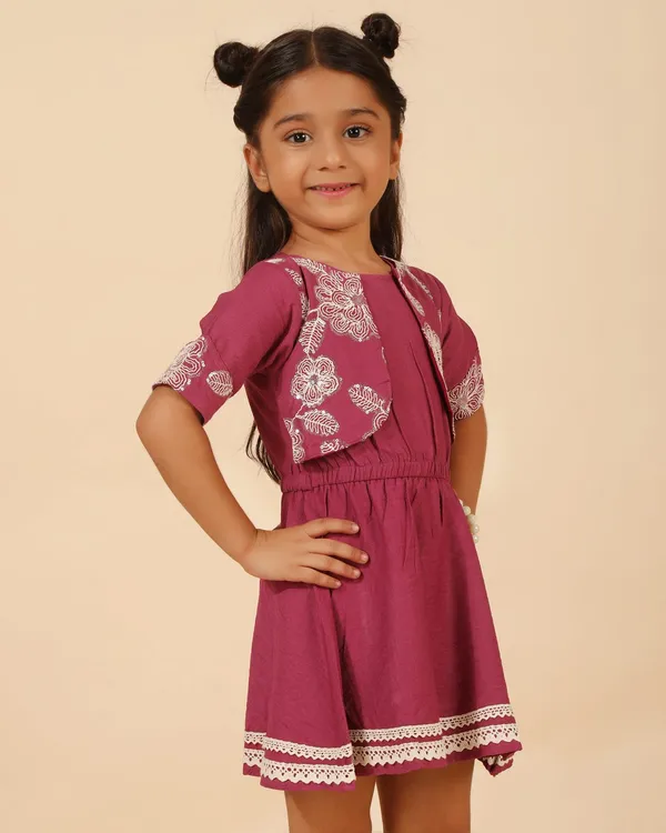 Pink_Cotton_Blend_Premium_Dress_For_Girls