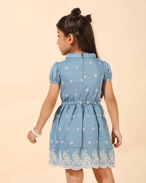 Blue_Chiffon_Premium_Garden_Tieneck_Dress_For_Girls