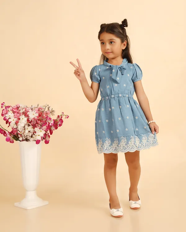 Blue_Chiffon_Premium_Garden_Tieneck_Dress_For_Girls