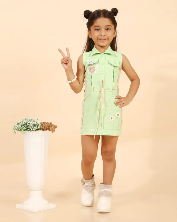 Green_Denim_Premium_Explorer_Shirt_Dress_For_Girls