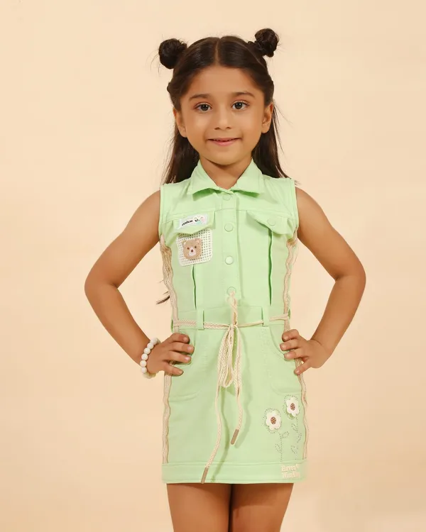 Green_Denim_Premium_Explorer_Shirt_Dress_For_Girls