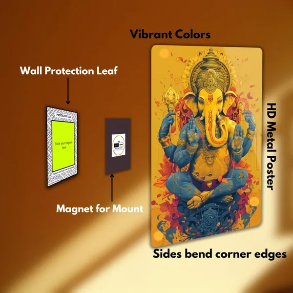 The_Print_Verse_Ganesh_Metal_Poster