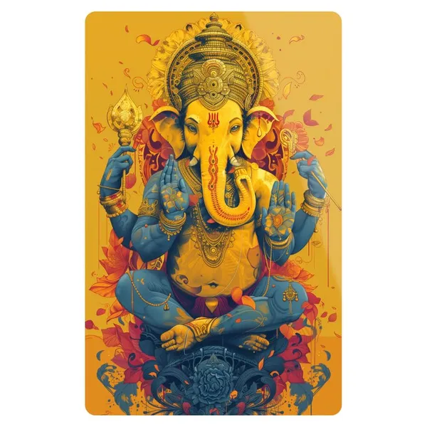 The_Print_Verse_Ganesh_Metal_Poster