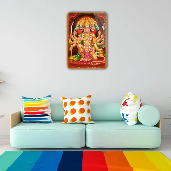 The_Print_Verse_Panchmukhi_Hanuman_Metal_Poster