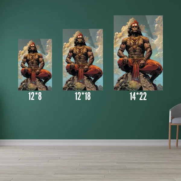 The_Print_Verse_Hanuman_Metal_Poster