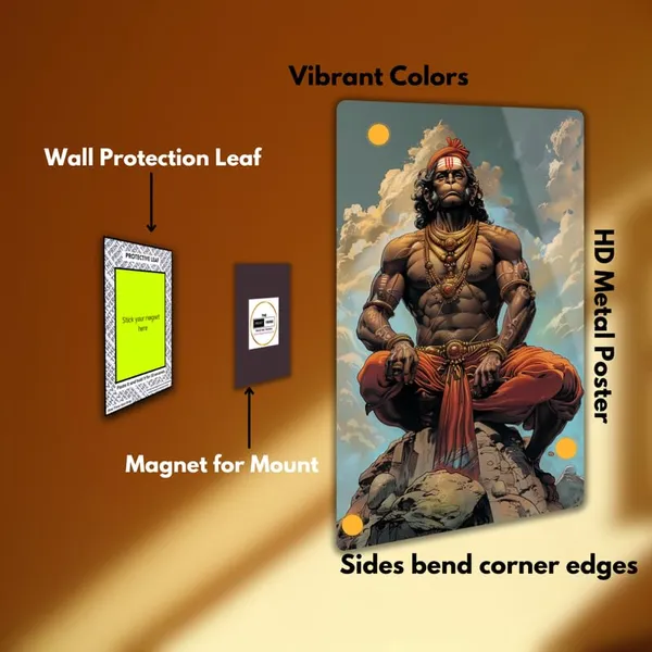 The_Print_Verse_Hanuman_Metal_Poster