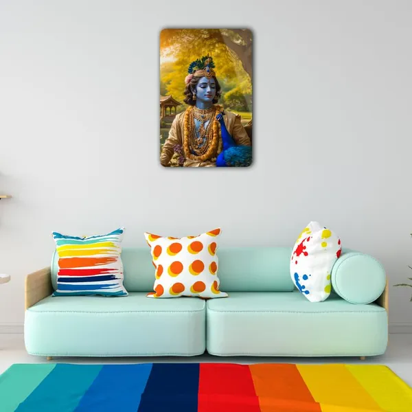 The_Print_Verse_Krishna_Metal_Poster