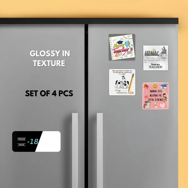 The_Print_verse_Teachers_Day_Themed_Fridge_Magnets|Set_of_4_Pcs|3_*_3_Inch|Glossy|Durable|Shiny|No_Colour_Fade_Lifetime|Waterproof|Unique_Design||Gifts_for_Teacher_Day||