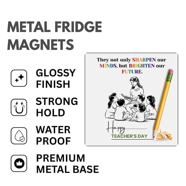 The_Print_verse_Teachers_Day_Themed_Fridge_Magnets|Set_of_4_Pcs|3_*_3_Inch|Glossy|Durable|Shiny|No_Colour_Fade_Lifetime|Waterproof|Unique_Design||Gifts_for_Teacher_Day||