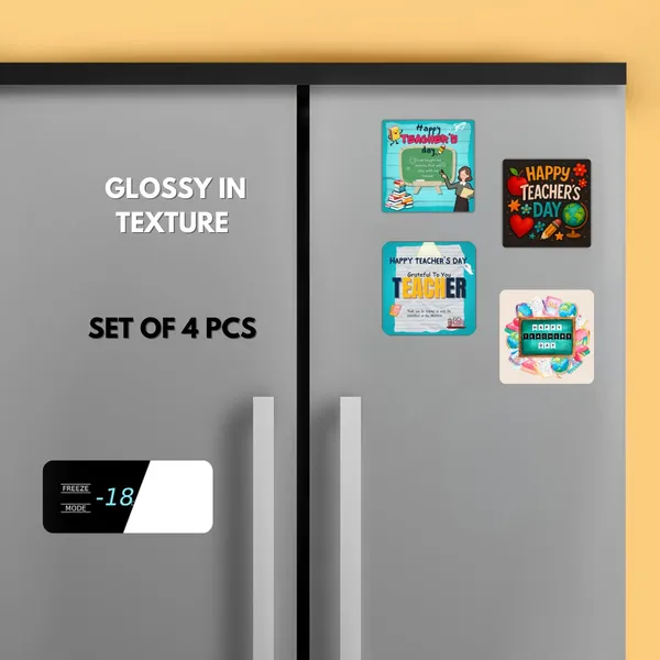 The_Print_verse_Teachers_Day_Themed_Fridge_Magnets|Set_of_4_Pcs|3_*_3_Inch|Glossy|Durable|Shiny|No_Colour_Fade_Lifetime|Waterproof_||Gifts_for_Teacher_Day||