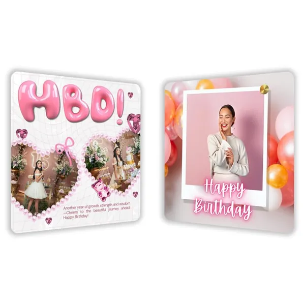 Customized_Birthday_Fridge_Magnet|3X3Inch_Metal_Fridge_Magnet|Custom_Photo_&_Text|Waterproof|Glossy_Finish|No_Colour_Fade_Lifetime|Unique_Birthday_Gift_For_Friends_&_Family|Blush