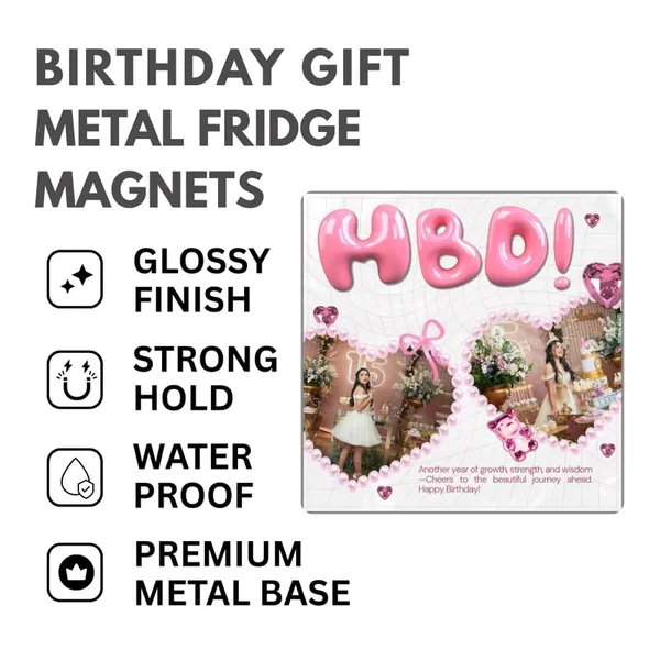 Customized_Birthday_Fridge_Magnet|3X3Inch_Metal_Fridge_Magnet|Custom_Photo_&_Text|Waterproof|Glossy_Finish|No_Colour_Fade_Lifetime|Unique_Birthday_Gift_For_Friends_&_Family|Blush