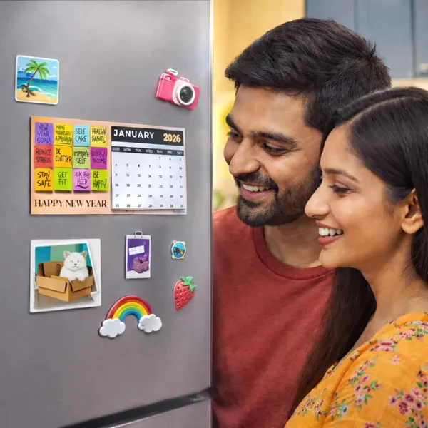 2026_Calendar_Fridge_Magnet|20X10_Cms|3D_Calender|For_Iron_Surface|New_Gifting_Unlocked