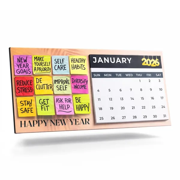 2026_Calendar_Fridge_Magnet|20X10_Cms|3D_Calender|For_Iron_Surface|New_Gifting_Unlocked