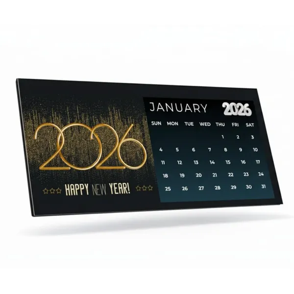The_Printverse_2026_Calender_Fridge_Magnet-_Black|20X10Cm|Full_Magnet_Backing|Trendy_Way_To_Decorate_Your_Space|Unique_Gifting_Option_Unlocked