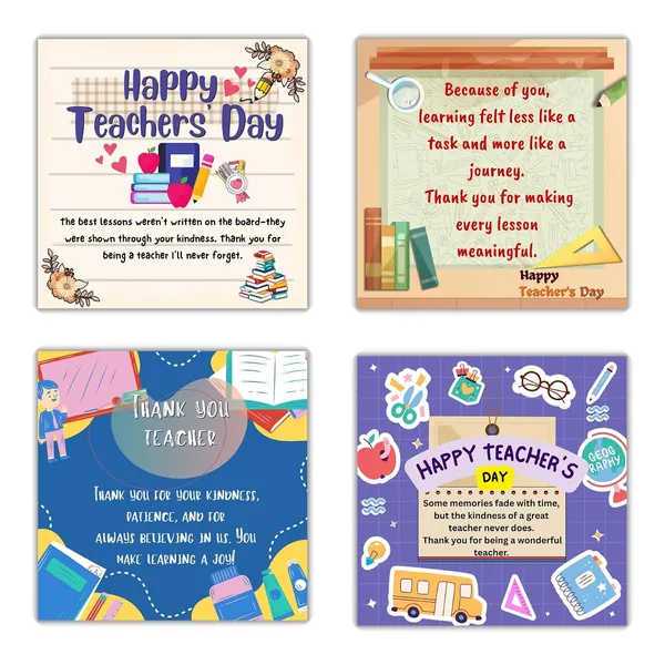 The_Print_verse_Teachers_Day_Themed_Fridge_Magnets|Set_of_4_Pcs|3X3_Inch|Glossy|Durable|No_Colour_Fade_Lifetime|Waterproof_Gifts_for_Teacher_Day|2026