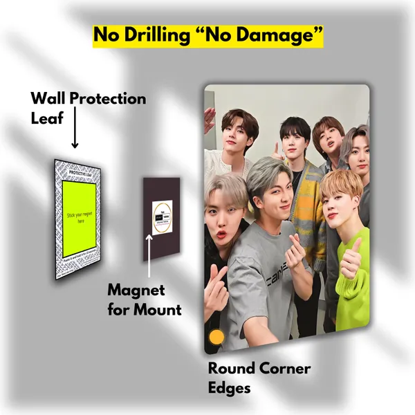 BTS_Group_Metal_Poster_with_Magnet_Attachment_|_Everlasting_Colours_|_Durable|_Waterproof|_Glossy|_Anime,_Gaming,_Cars_Home_Decor_Options