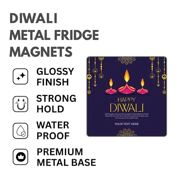 Diwali_Custom_Corporate_Gifting_Metal_Fridge_Magnet_|Set_of_1pc|3_*_3_Inch|Glossy|Durable|Shiny|No_Colour_Fade_Lifetime|Waterproof|Unique_Design|Best_Custom_Corporate_Gift|Lumina