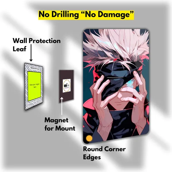 Gojo_Jujutsu_Kaisen_with_Magnet_Attachment_|_Everlasting_Colours_|_Durable|_Waterproof|_Glossy|_Anime,_Gaming,_Cars_Home_Decor_Options