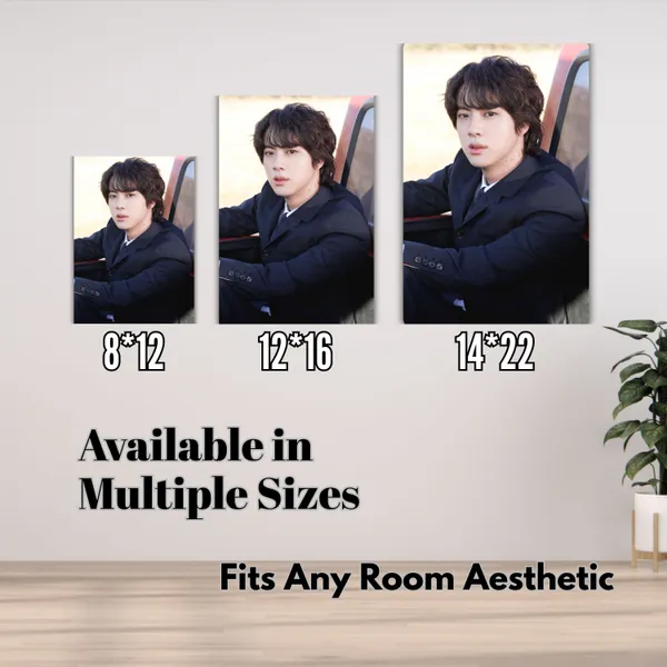 JIN_Metal_Posterwith_Magnet_Attachment_|_Everlasting_Colours_|_Durable|_Waterproof|_Glossy|_Anime,_Gaming,_Cars_Home_Decor_Options