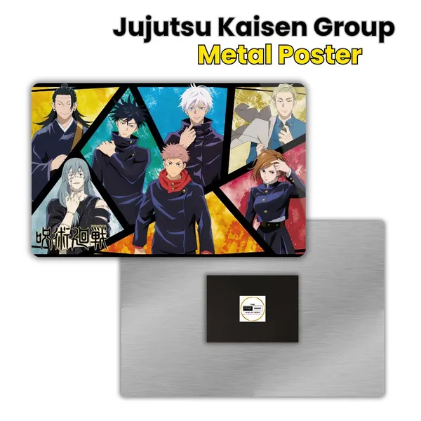 JJK_Group_with_Magnet_Attachment_|_Everlasting_Colours_|_Durable|_Waterproof|_Glossy|_Anime,_Gaming,_Cars_Home_Decor_Options