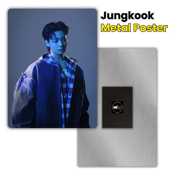 JUNGKOOK_Metal_Poster_with_Magnet_Attachment_|_Everlasting_Colours_|_Durable|_Waterproof|_Glossy|_Anime,_Gaming,_Cars_Home_Decor_Options