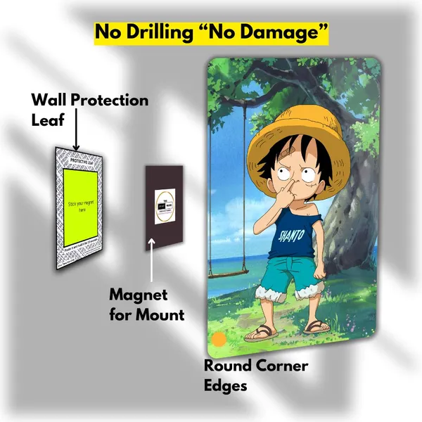 Luffy_Funny_Metal_Poster_with_Magnet_Attachment_|_Everlasting_Colours_|_Durable|_Waterproof|_Glossy|_Anime,_Gaming,_Cars_Home_Decor_Options