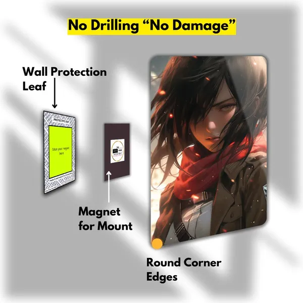 Mikasa_Metal_Poster_with_Magnet_Attachment_|_Everlasting_Colours_|_Durable|_Waterproof|_Glossy|_Anime,_Gaming,_Cars_Home_Decor_Options
