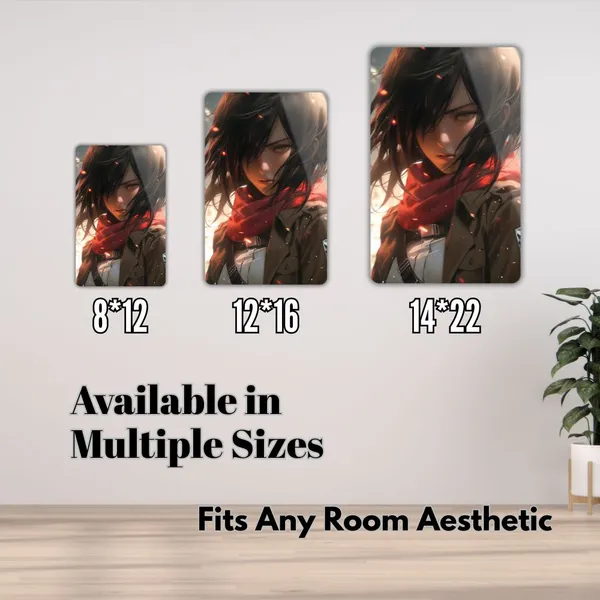 Mikasa_Metal_Poster_with_Magnet_Attachment_|_Everlasting_Colours_|_Durable|_Waterproof|_Glossy|_Anime,_Gaming,_Cars_Home_Decor_Options