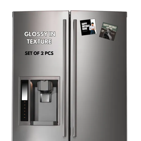 Customized_Birthday_Fridge_Magnet|3X3Inch_Metal_Fridge_Magnet|Custom_Photo_&_Text|Waterproof|Glossy_Finish|No_Colour_Fade_Lifetime|Unique_Birthday_Gift_For_Friends_&_Family|Mono