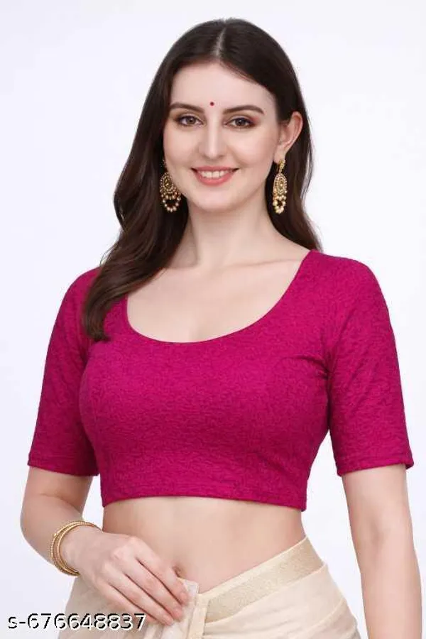 Pink_Cotton_Silk_Premium_Saree_Blouse_For_Women