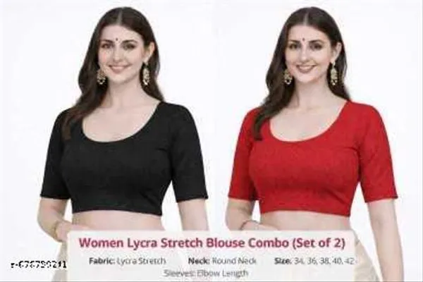 Black_Cotton_Silk_Premium_Saree_Blouse_For_Women