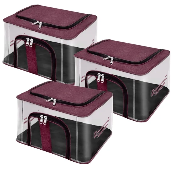 Pack_Of_3_Transperent_33_L_Pvc_Moisture_Proof_Storage_Box_For_Clothes_Closet_Wardrobe_Organizer_For_Clothes_Saree_Bags_With_Carry_Handle