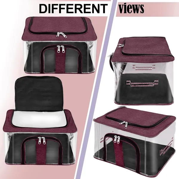 Pack_Of_3_Transperent_33_L_Pvc_Moisture_Proof_Storage_Box_For_Clothes_Closet_Wardrobe_Organizer_For_Clothes_Saree_Bags_With_Carry_Handle