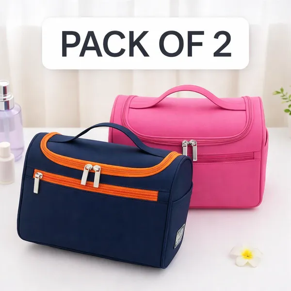 Pack_Of_2_Pink_Cosmetic_Makeup_Organizer_Toiletry_Bag_For_Women_&_Men