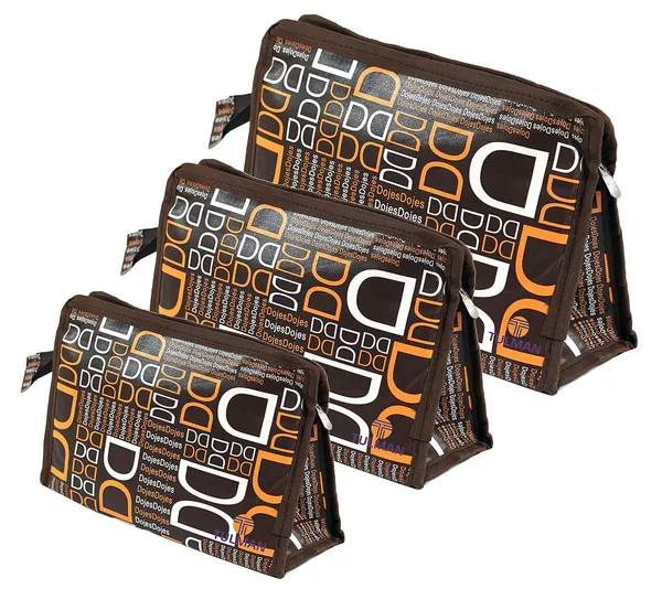 Pack_Of_3_Coffee_Polyester_Travel_Cosmetic_Pouch_Multipurpose_Organizer_For_Makeup,Jewelry,Toiletries_&_Accessories_Organizer_Synthetic_Material_Compact_&_Lightweight_For_Unisex