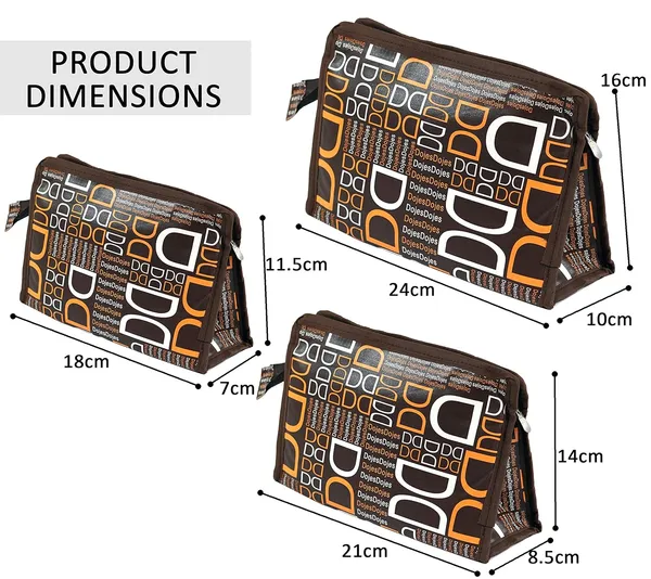 Pack_Of_3_Coffee_Polyester_Travel_Cosmetic_Pouch_Multipurpose_Organizer_For_Makeup,Jewelry,Toiletries_&_Accessories_Organizer_Synthetic_Material_Compact_&_Lightweight_For_Unisex