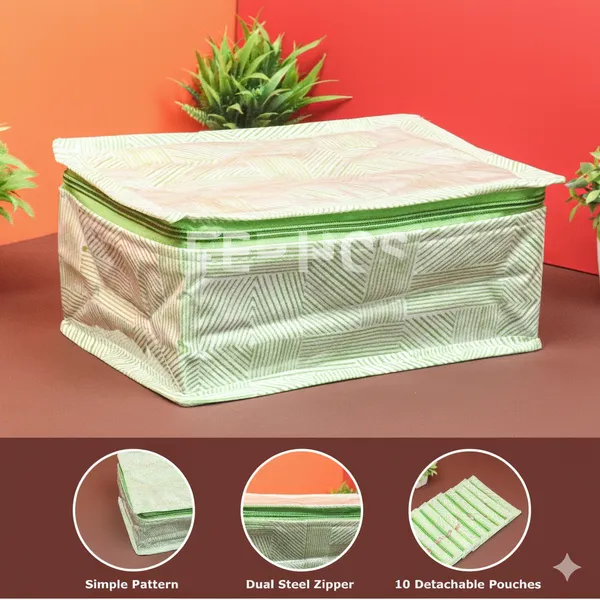Green_Premium_Jewelry_Organizer_Box_With_Pouches_–_Non-Woven_Fabric,_Steel_Zipper,_Travel-Friendly_Jewelry_Storage_Case,_Ideal_For_Necklaces,_Earrings_&_Bangles
