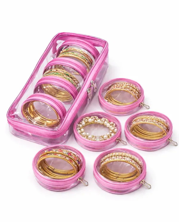 Multicolour_Premium_Quality_Large_Bangle_And_Bracelets_Jewellory_Pouch_With_7_Seprate_Pouches