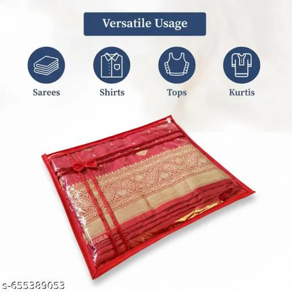 Pack_Of_12_Red_Premium_Non_Woven_Single_Saree_Covers