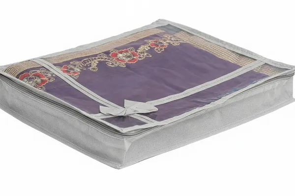 Pack_Of_12_Multicolour_Non_Woven_View_Flower_Design_Attractive_Bow_Saree_Cover_Bag_With_Stainless_Steel_Zip_Lock,_Cloth_Cover,_Wardrobe_Organizer