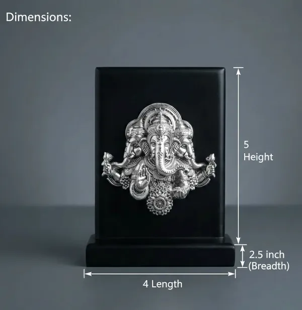 Silver_Pure_Premium_Lord_Ganesha_3_Sud_Face_Stand_Idol