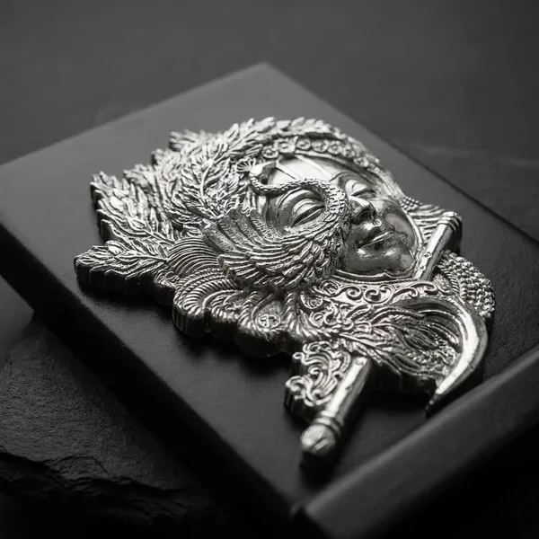 Silver_Pure_Handcrafted_Murli_Krishna_Idol_On_Sleek_Stand
