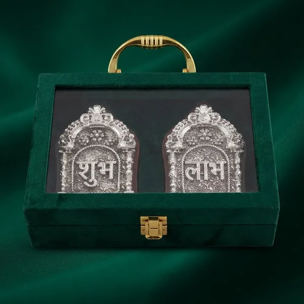 Silver_Shubh_Labh_Toned_Metal_In_Velvet_Gift_Box_Wall_Plaques
